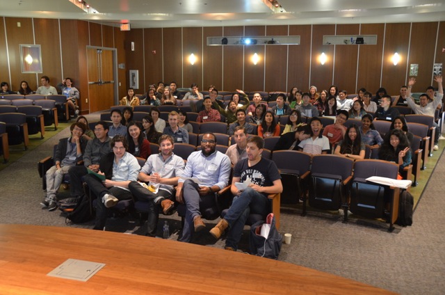 Crowd at final presentations