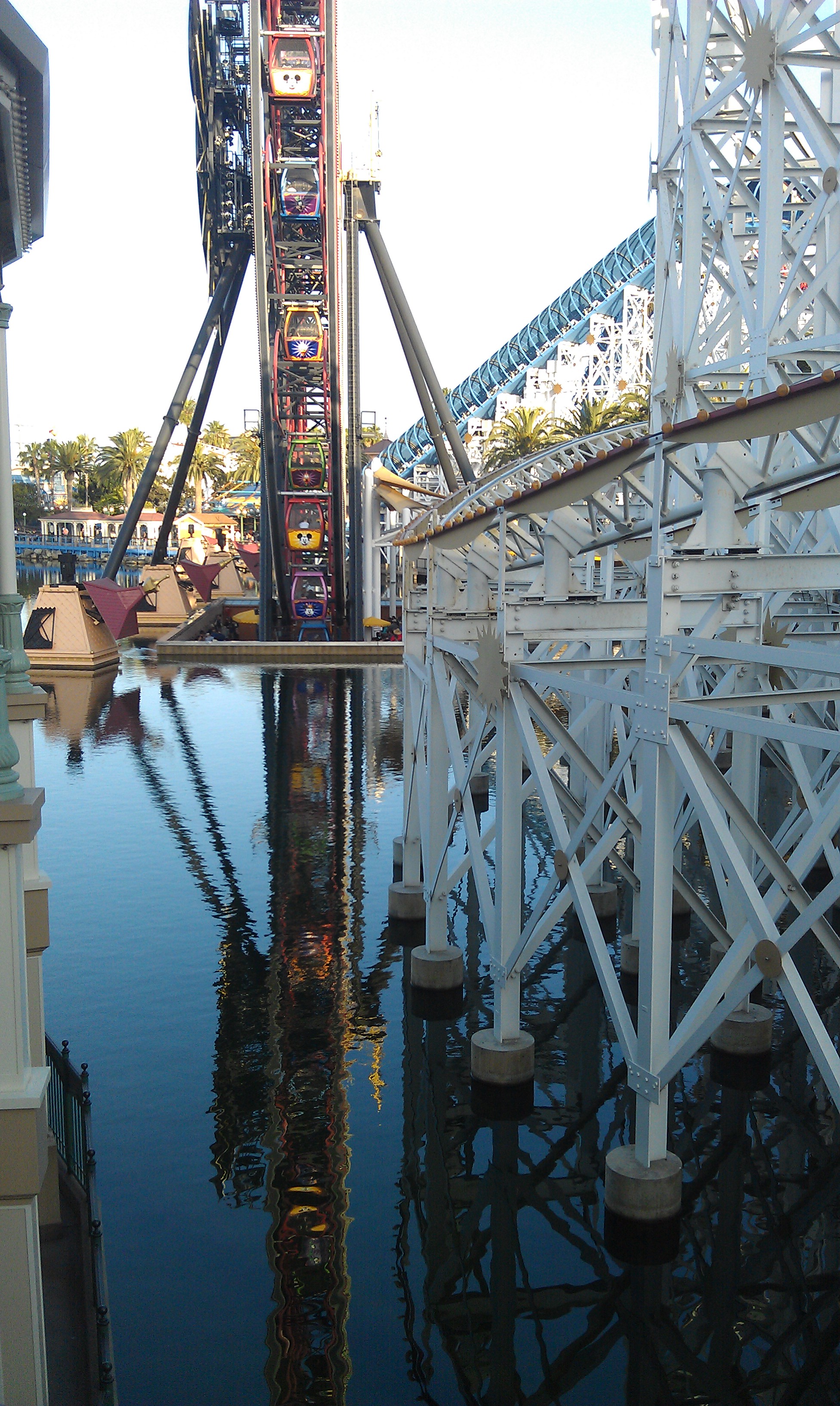 Reflection of the Ferris Wheel on the Water