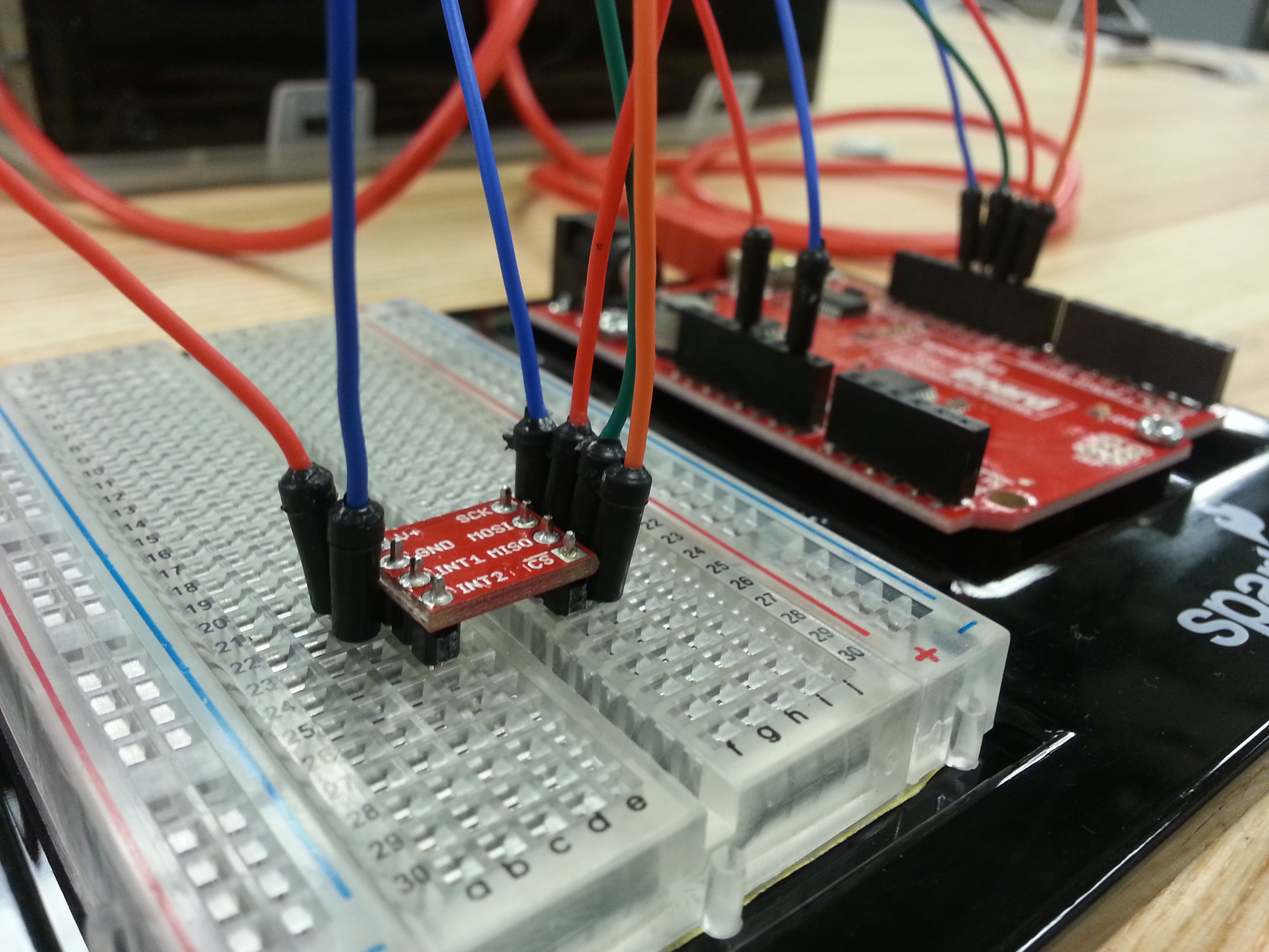 My second circuit ever - uses an accelerometer