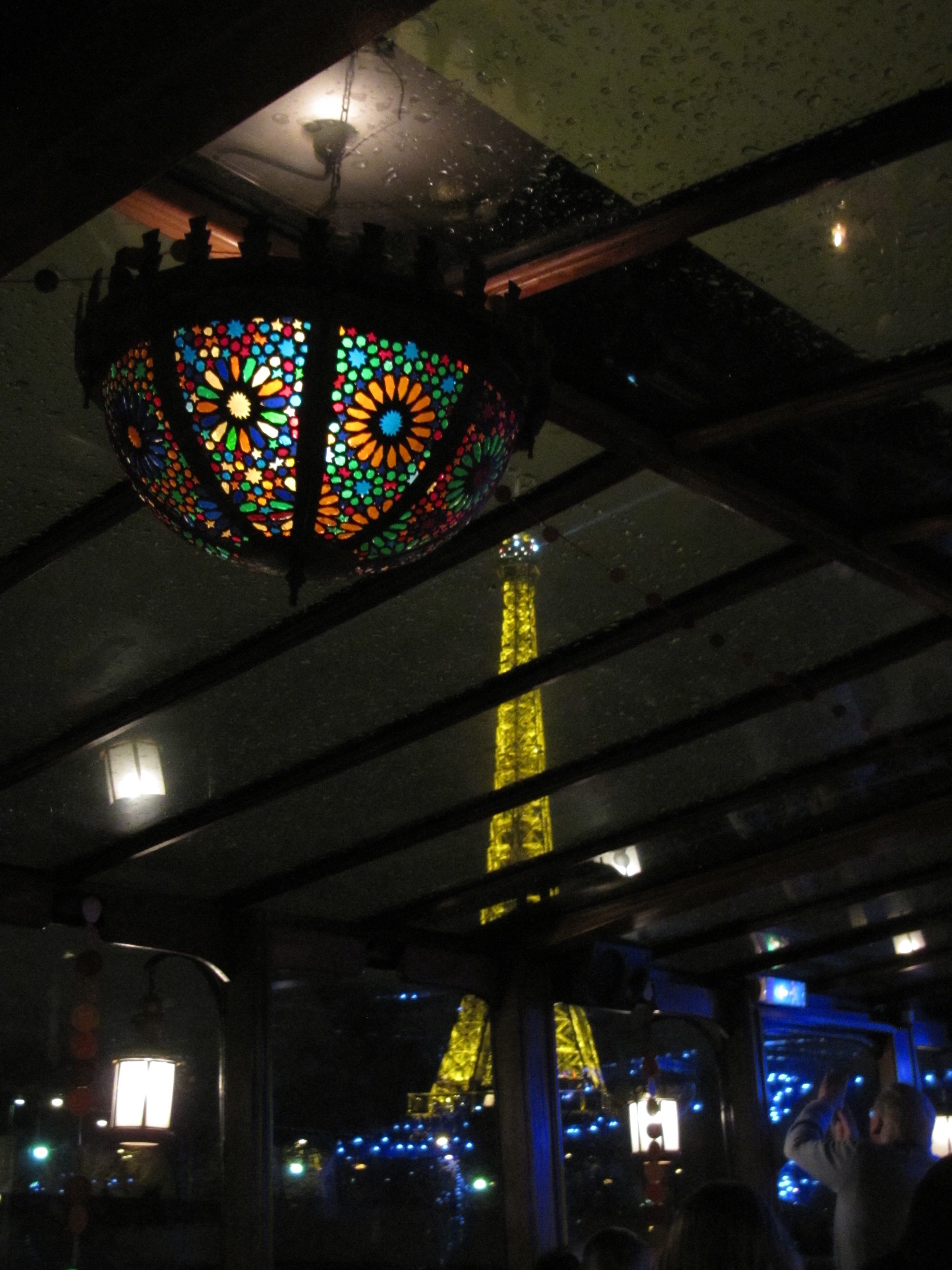 My first sighting of The Eiffel Tower from the boat